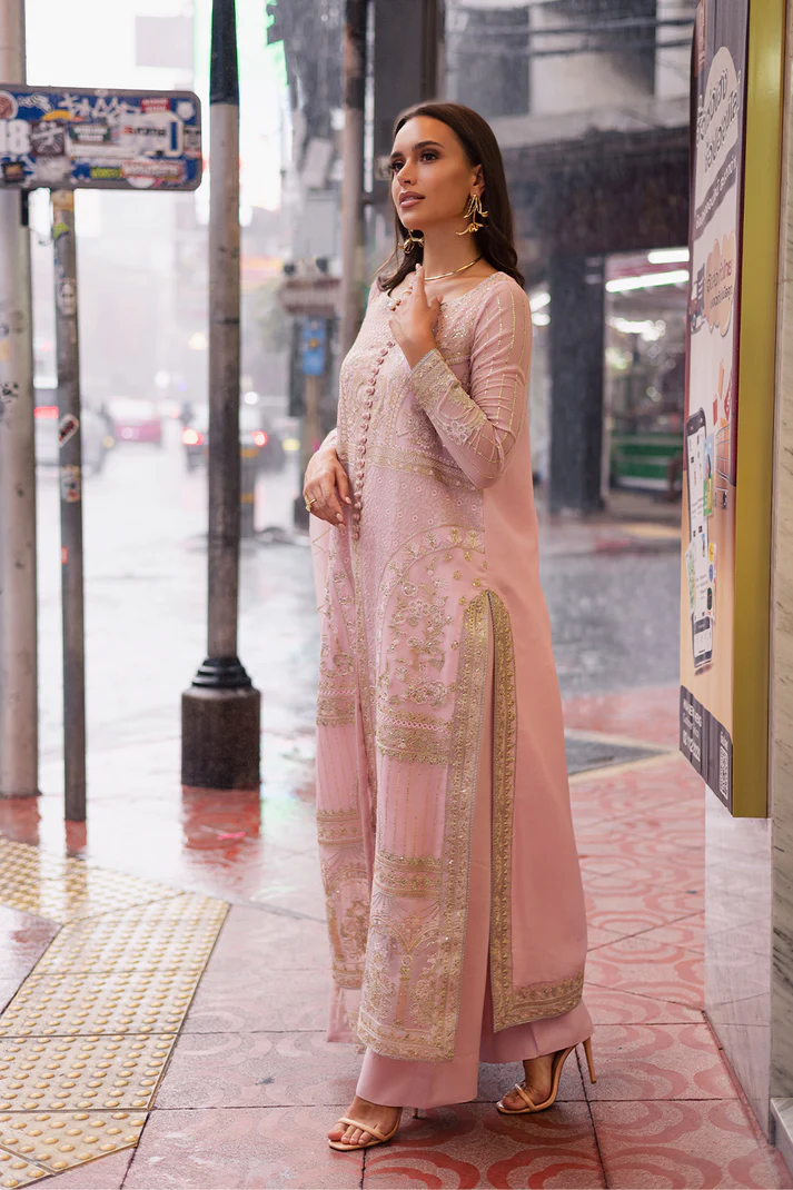 3 Piece Embroirdered Chiffon Carina - FW50061