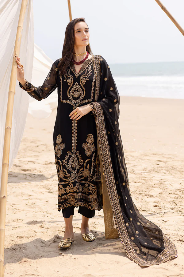 3 Piece Embroirdered Chiffon Ananya - FW40053