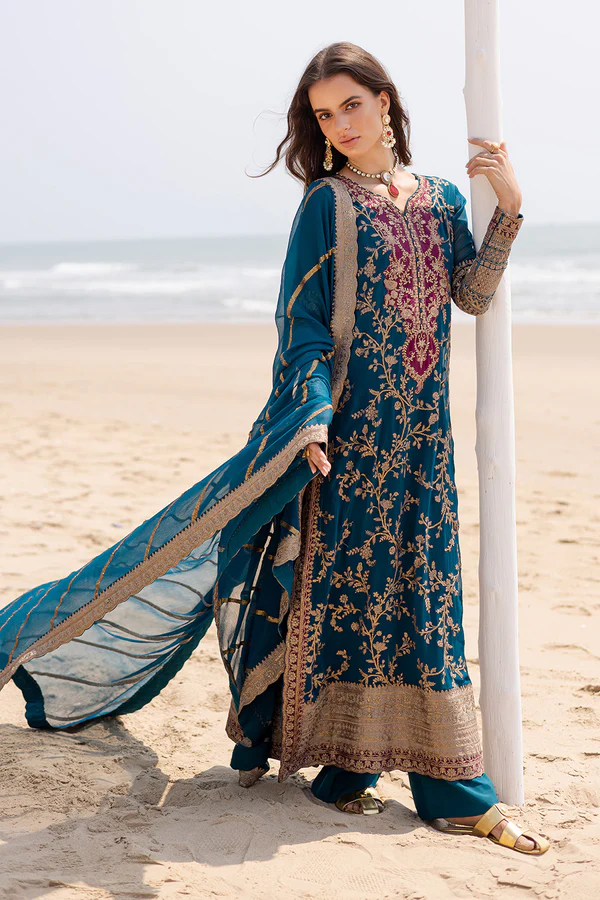3 Piece Embroirdered Chiffon Aadhya - FW40052
