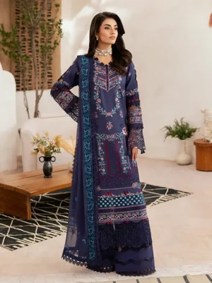 Ghazal Luxury Lawn Collection 2025 Vol-04 (G-401)