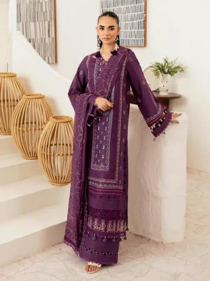 Ghazal Luxury Lawn Collection 2025 Vol-04 (G-408)