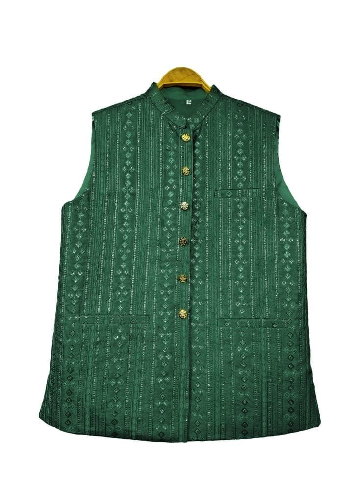 Premium Men’s Nehru Jacket – Traditional Ethnic Waistcoat | Wedding & Festive Wear
