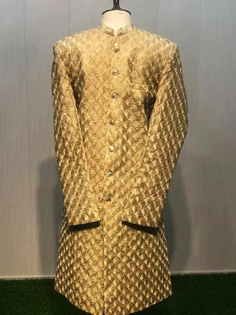 Regal Champagne Sherwani