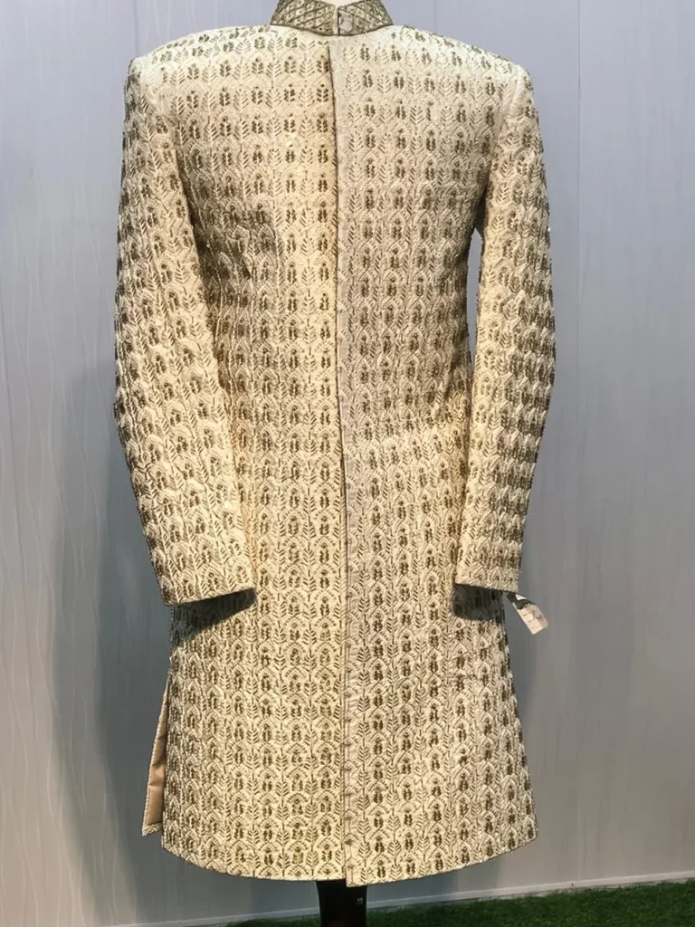 Ivory Royal Hand-Embroidered Sherwani