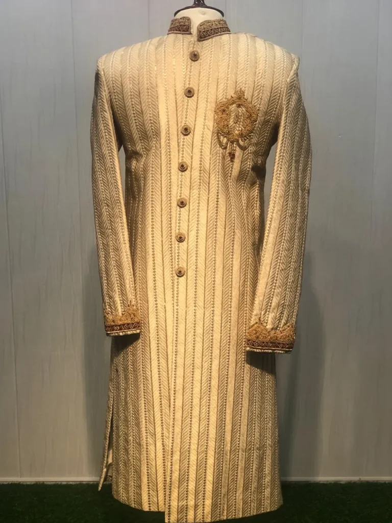 Golden Regal Designer Sherwani
