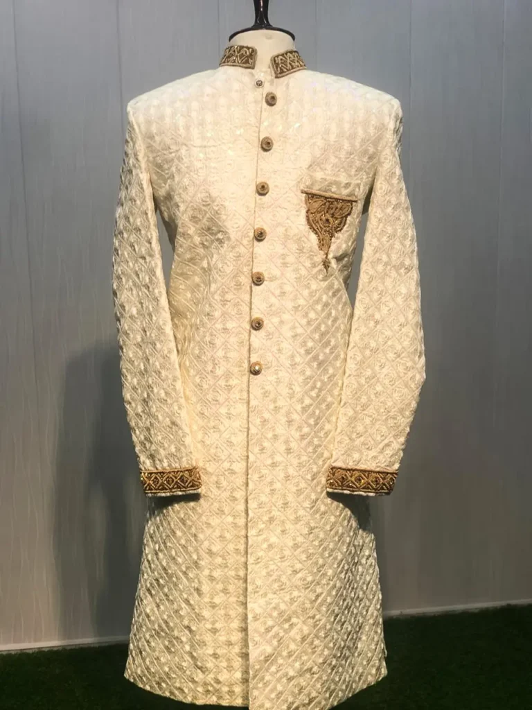 Ivory Gold Sherwani