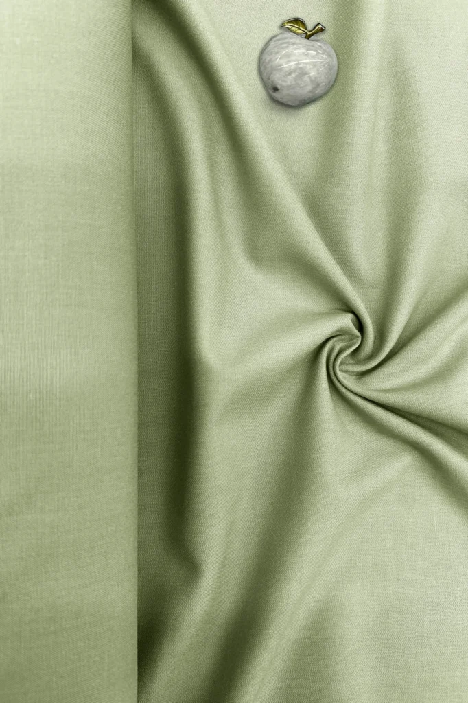Premium Olive Charm Plain Unscratched Fabric – Sage Green