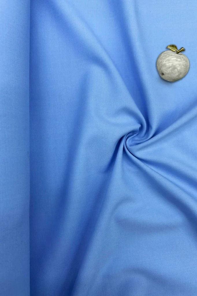 Premium Azure Sky Plain Unscratched Fabric – Luxury Soft Finish for Men