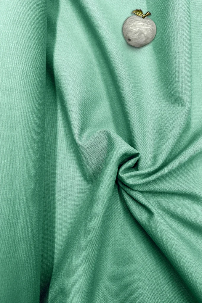 Premium Emerald Dew Plain Unscratched Fabric – Deep Seafoam