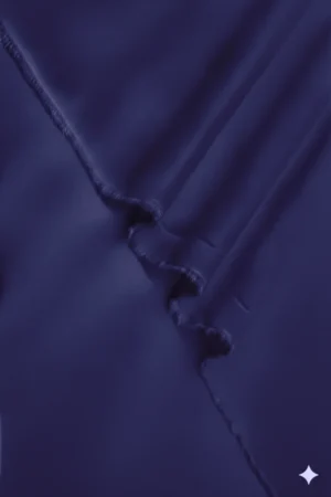 Dark Royal Navy Blue Men Unstitched Wash and Wear Fabric for Office Wear.