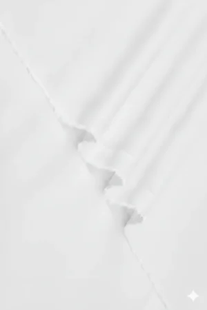 Pure Arctic White Men Unstitched Wash and Wear Non-Transparent Fabric.