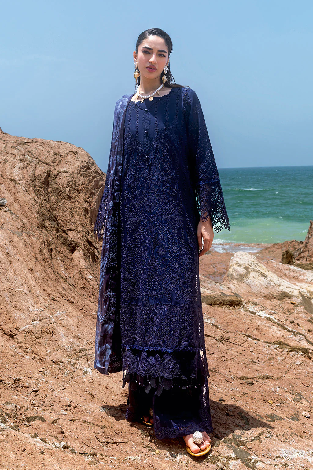 Afsanah Lost in Waves Prm Lawn A-202