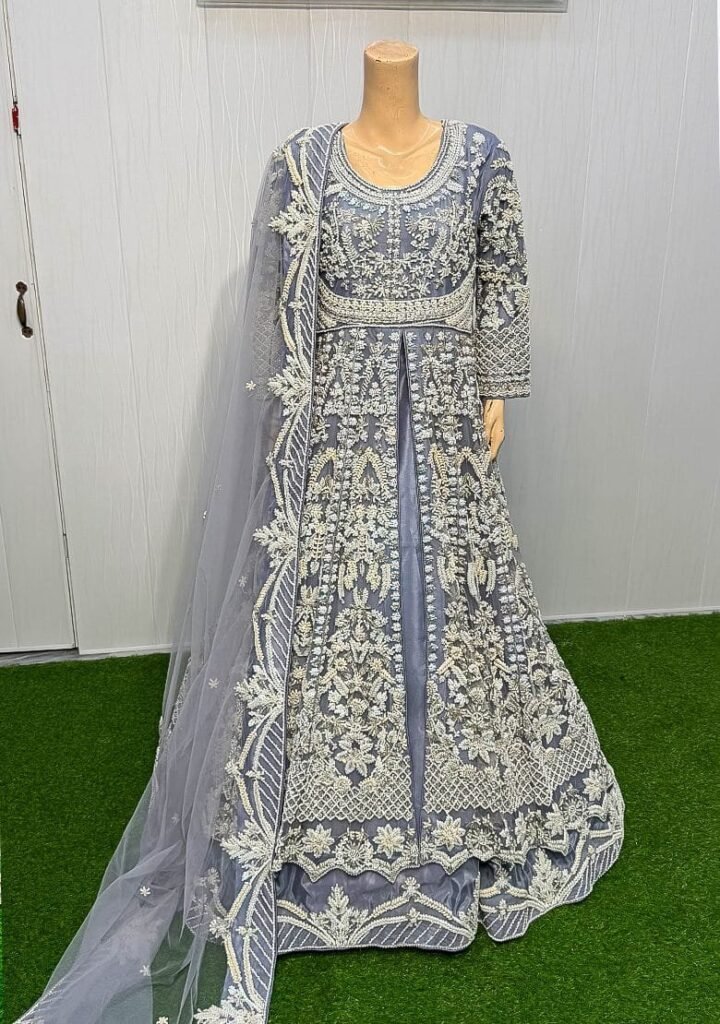 Iris Frost – Handcrafted Double Flare Bridal Gown