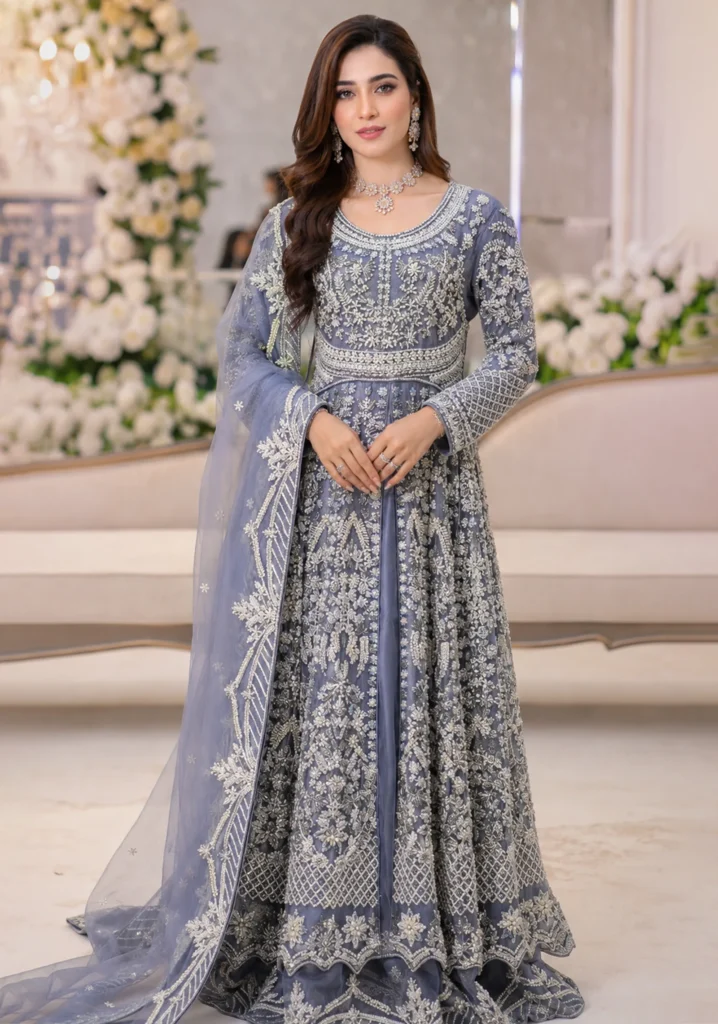 Iris Frost – Handcrafted Double Flare Bridal Gown