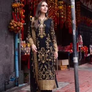 3 Piece Embroirdered Chiffon Adelaide - FW50062