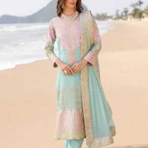 3 Piece Embroirdered Chiffon Aarohi - FW40056