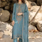 3 Piece Embroirdered Chiffon Aarvi - FW40059