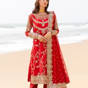 3 Piece Embroirdered Chiffon Anvi - FW40055