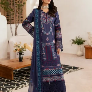 Ghazal Luxury Lawn Collection 2025 Vol-04 (G-401)