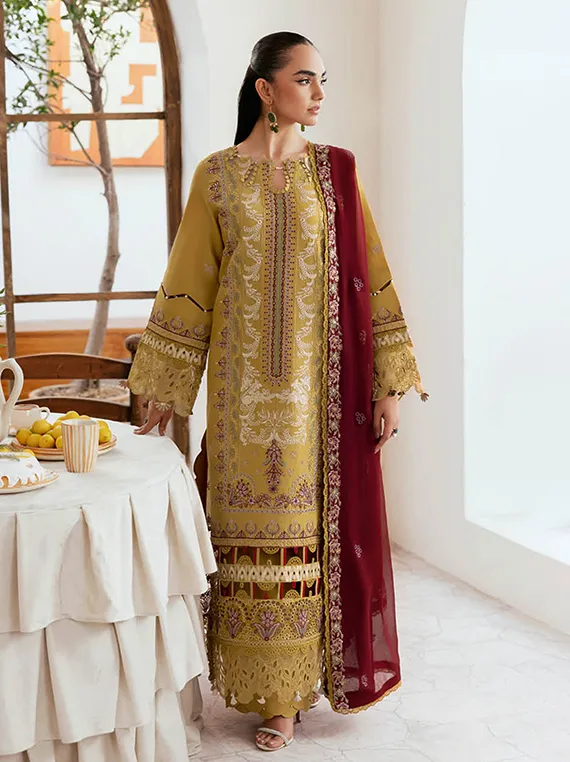 Ghazal Luxury Lawn Collection 2025 Vol-04 (G-402)