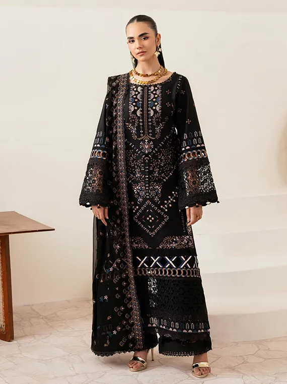 Ghazal Luxury Lawn Collection 2025 Vol-04 (G-406)