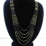 Classic Black & Golden Multi-Strand Necklace