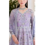 Ramsha Wedding Collection Vol 05 – H-505 Lilac Net Embroidered Bridal Lehenga Choli