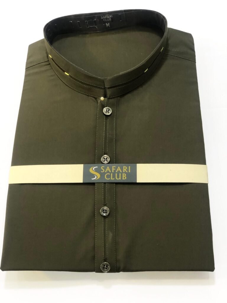 Safari Club Premium Olive Green Cotton Kurta