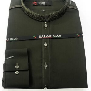 Safari Club Dark Olive Green Shalwar Kameez