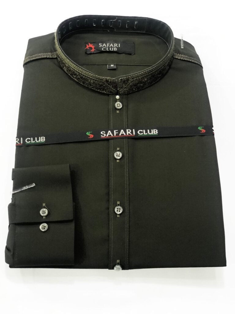 Safari Club Dark Olive Green Shalwar Kameez