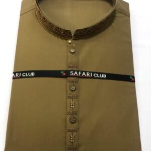 Safari Club Golden Brown Shalwar Kameez