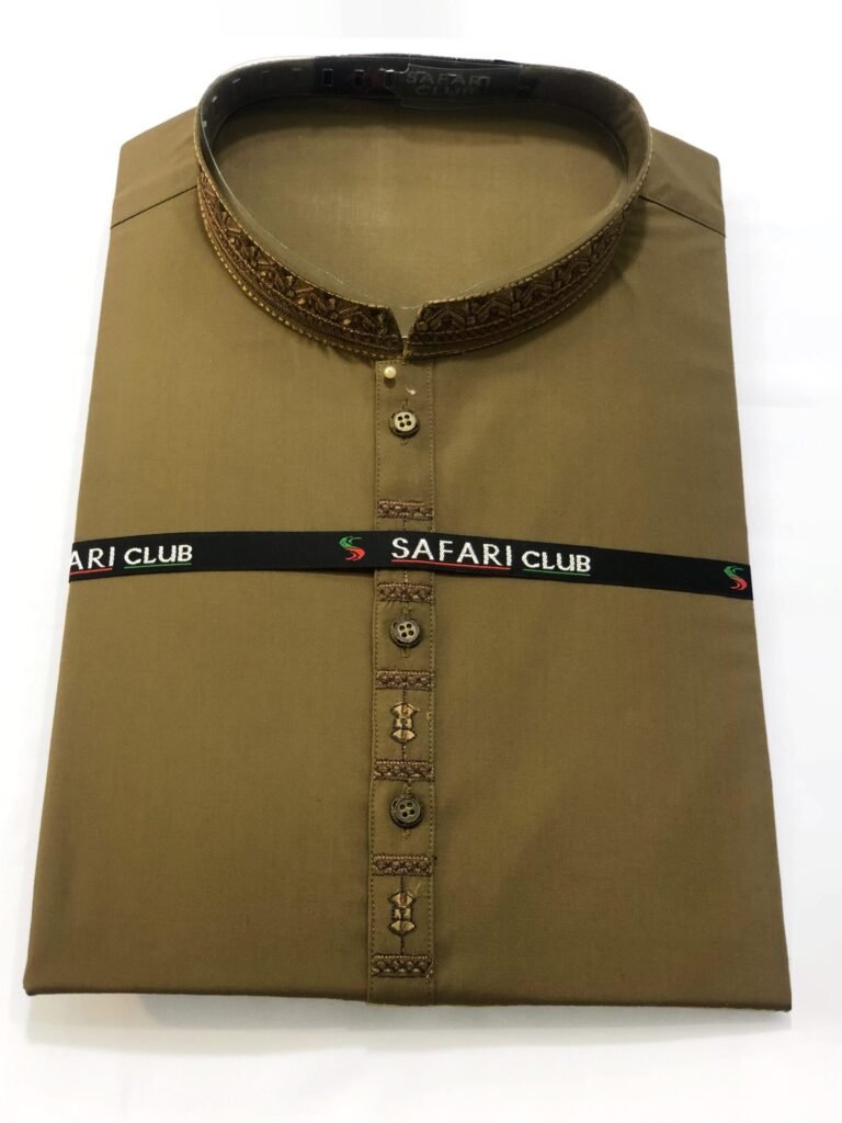 Safari Club Golden Brown Shalwar Kameez