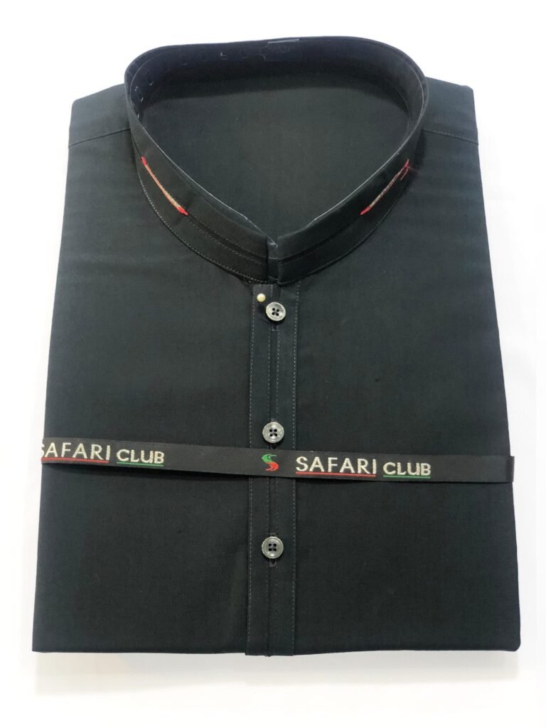 Safari Club Premium Black Cotton Kurta