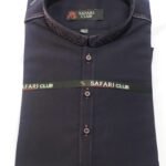Safari Club Premium Navy Blue Cotton Kurta