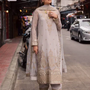 3 Piece Embroirdered Chiffon Adelheid - FW50069