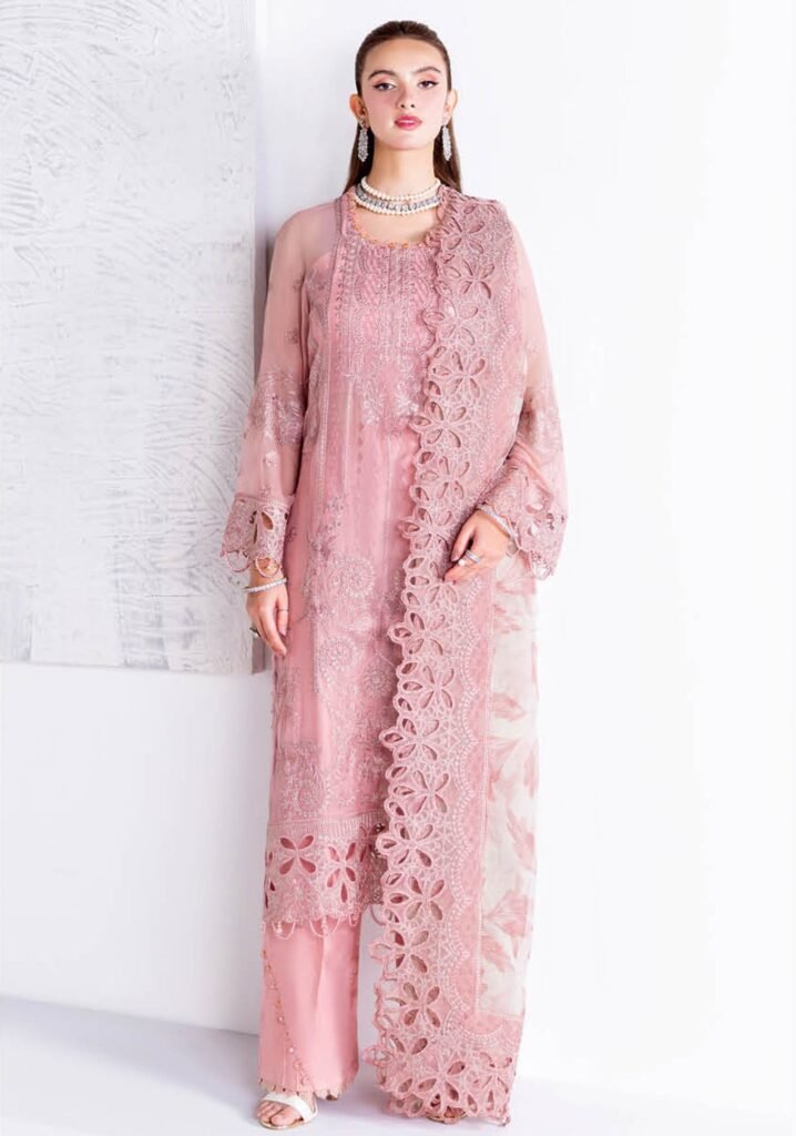 Product Name: Blush Rose Luxury Embroidered 3PC Suit