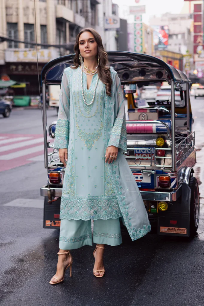 3 Piece Embroirdered Chiffon Emma – FW50063