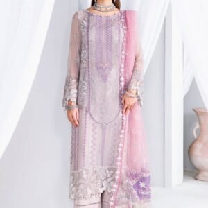 Embroidered Lilac Luxury Formal Suit – 3 Piece
