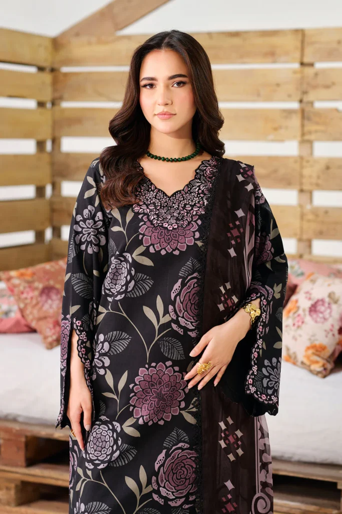 Ramsha Rangrez Vol-08 (Article N-802) | Luxury Digital Printed Embroidered Lawn Suit | Al Hassan Lehenga House