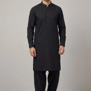 Safari Club Premium Black Cotton Kurta
