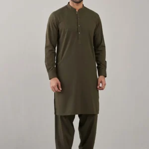 Safari Club Premium Olive Green Cotton Kurta