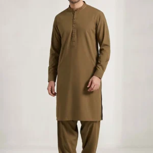 Safari Club Golden Brown Shalwar Kameez