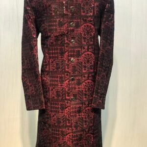 Maroon & Black Designer Sherwani