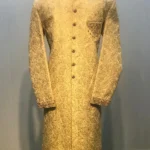 Beige Golden Embroidered Sherwani