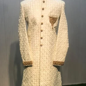 Ivory Gold Sherwani