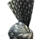 Black & Silver Embroidered Wedding Turban