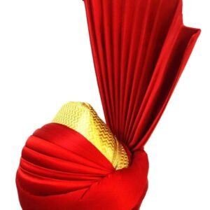 Red & Gold Royal Wedding Turban