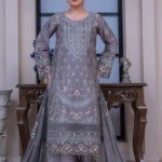 Ash Grey Embroidered Suit
