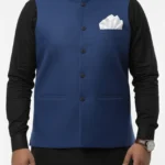 Royal Blue Premium Waistcoat for Men | Modern Fit Blue Wasket for Kurta Shalwar | Evening Event Special