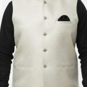 Subtle Paisley Pattern Elegant Waistcoat